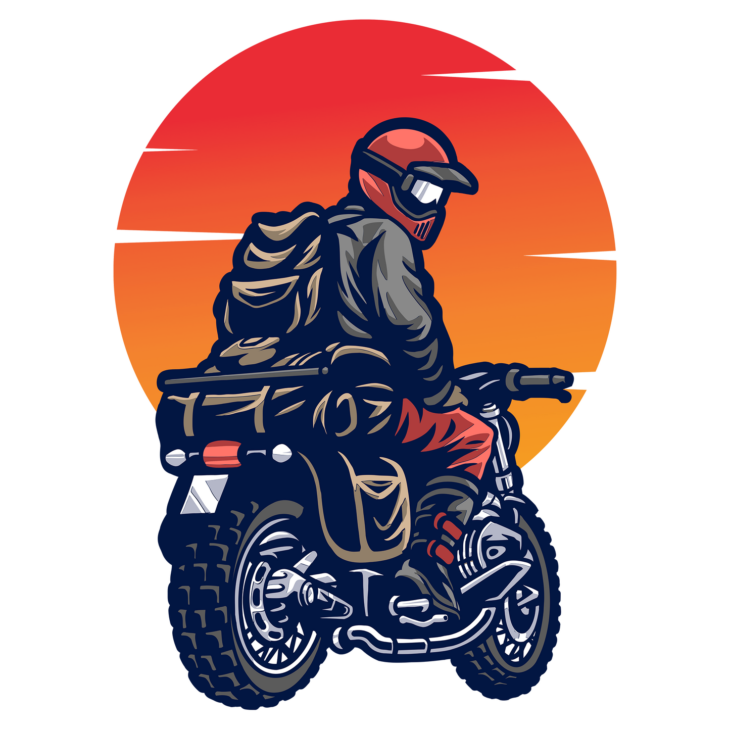 Navy Hoodie Sweatshirt | Bike Rider Unisex