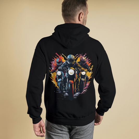 Black Hoodie Sweatshirt | Bikers Unisex
