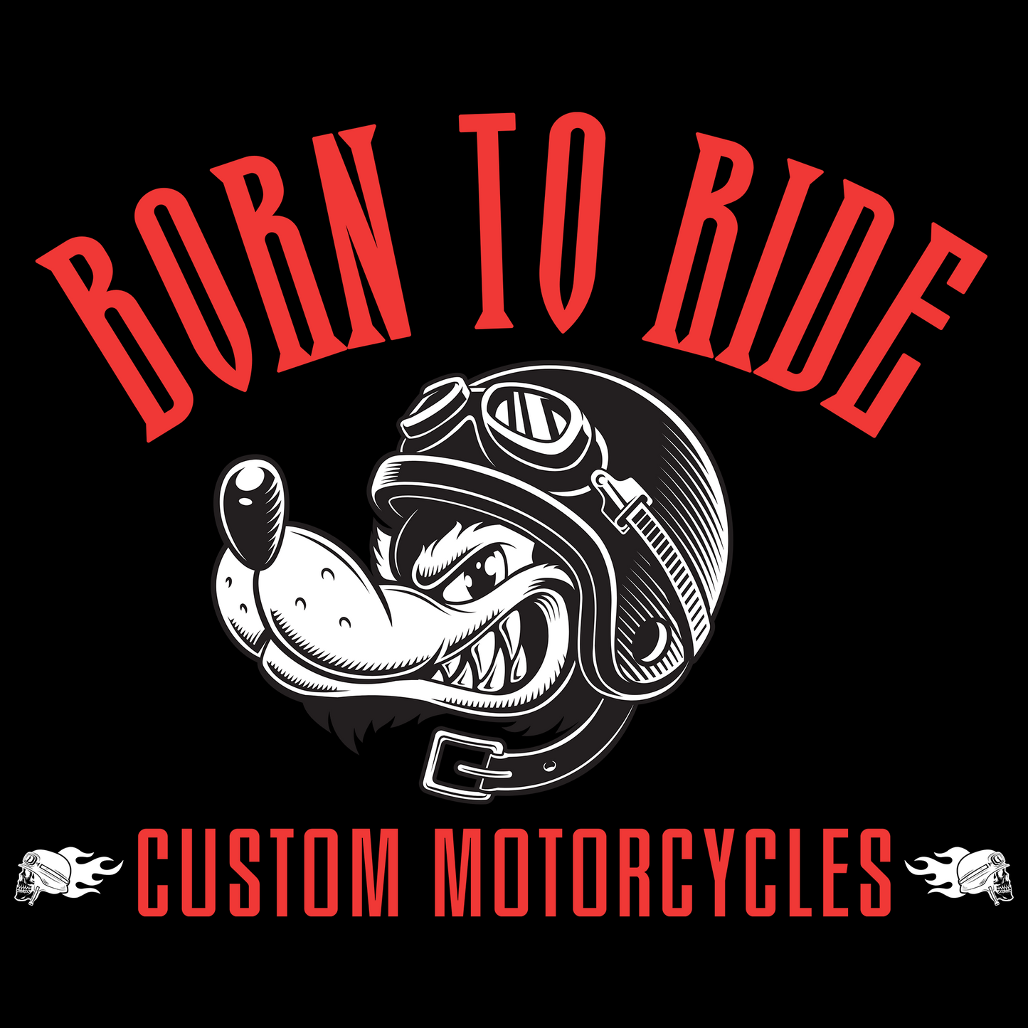 Black Hoodie Sweatshirt | Born to Ride Unisex