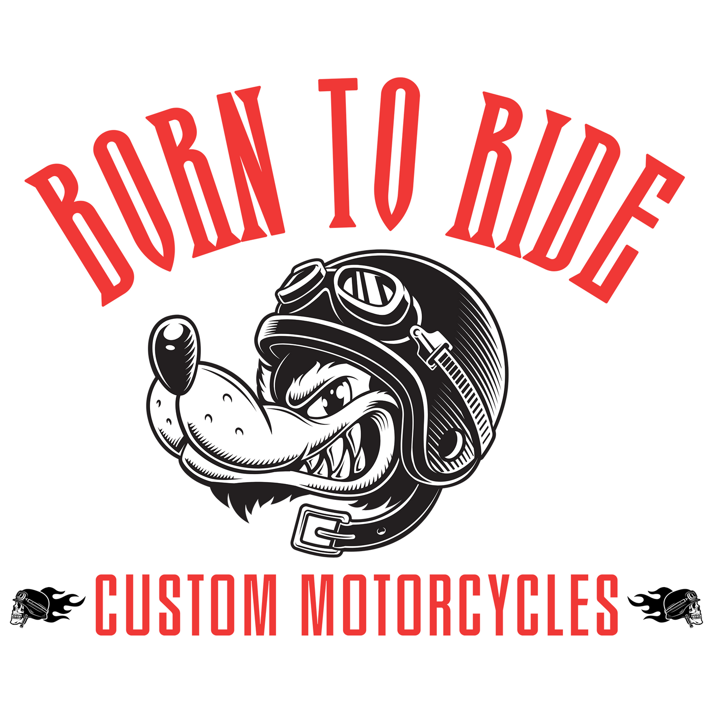 White Hoodie Sweatshirt | Born to Ride Unisex