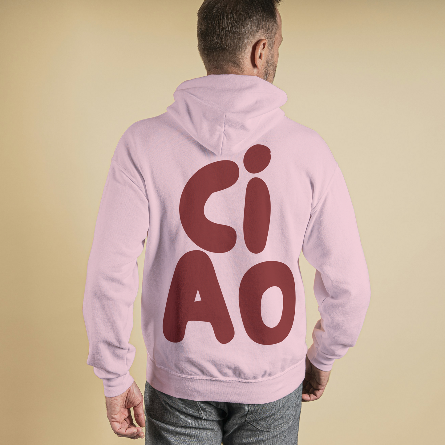 Light Pink Hoodie Sweatshirt | CIAO Unisex