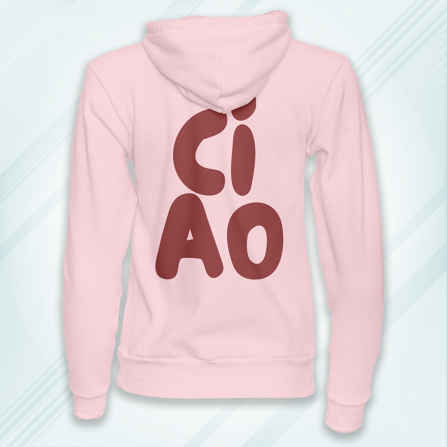 Light Pink Hoodie Sweatshirt | CIAO Unisex