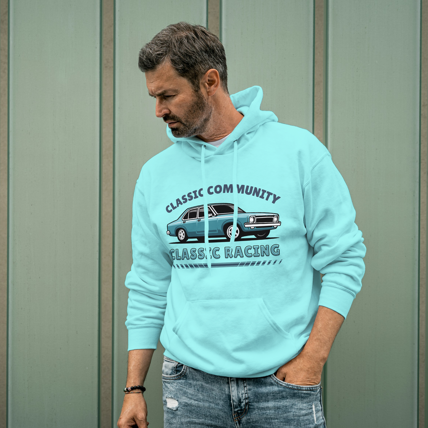 Mint Hoodie Sweatshirt | Classic Racing Unisex