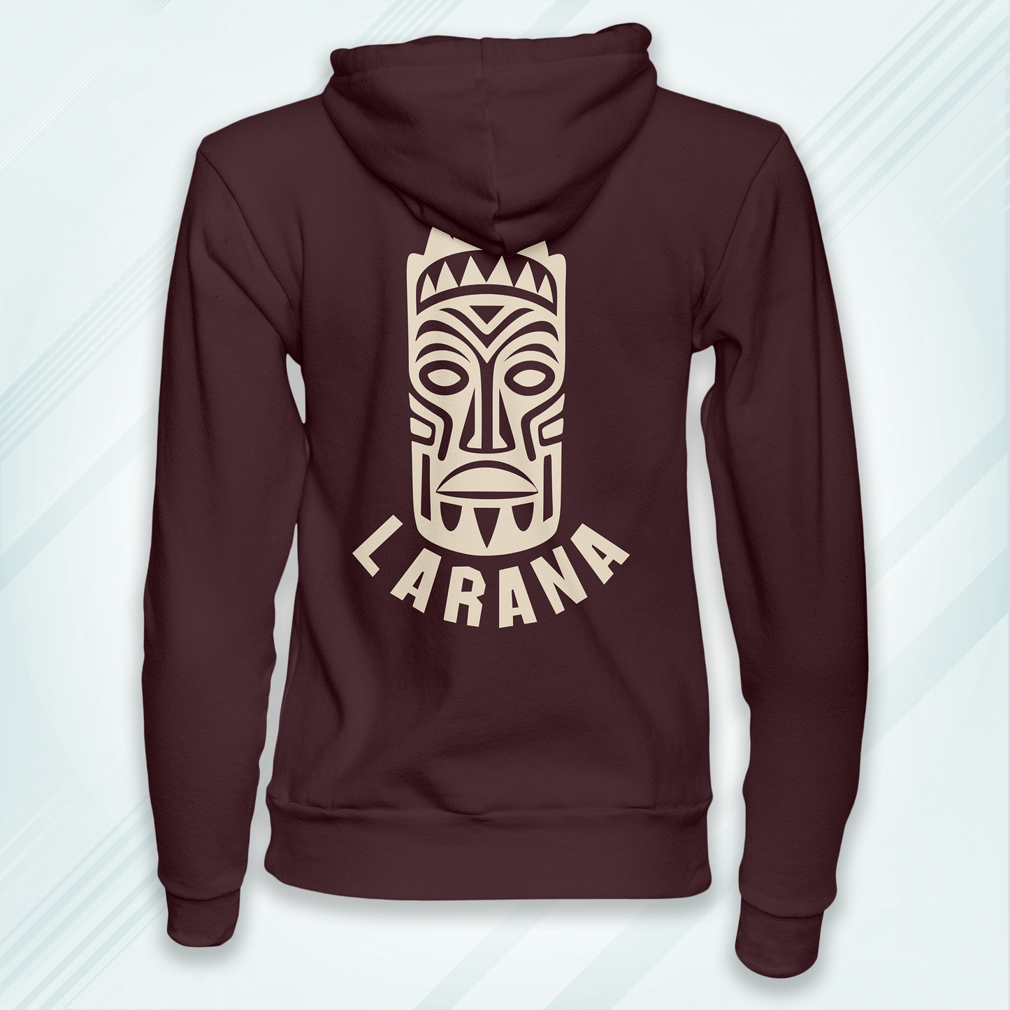 Maroon Hoodie Sweatshirt | Larana Mask Unisex