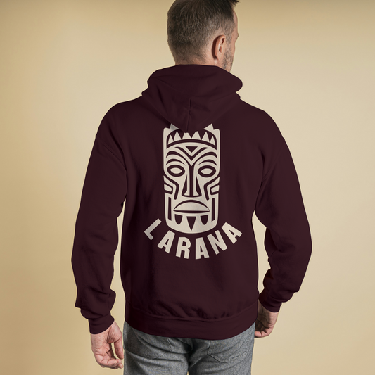 Maroon Hoodie Sweatshirt | Larana Mask Unisex