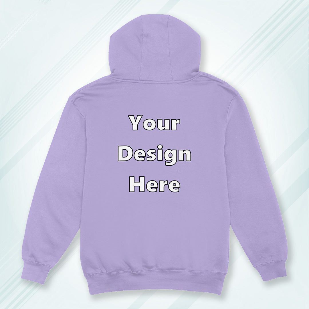 Lavender Back Customized Hoodie Sweatshirt | Unisex