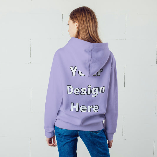 Lavender Back Customized Hoodie Sweatshirt | Unisex