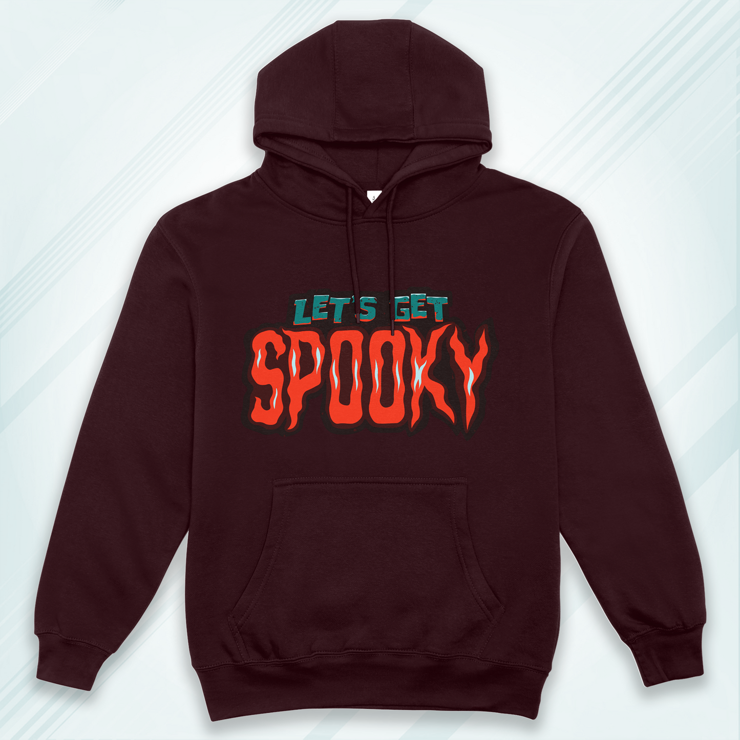 Maroon Hoodie Sweatshirt | Lets Get Spooky Unisex