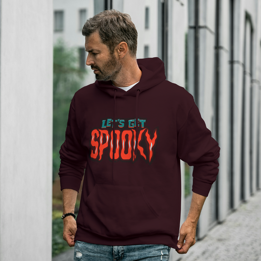 Maroon Hoodie Sweatshirt | Lets Get Spooky Unisex