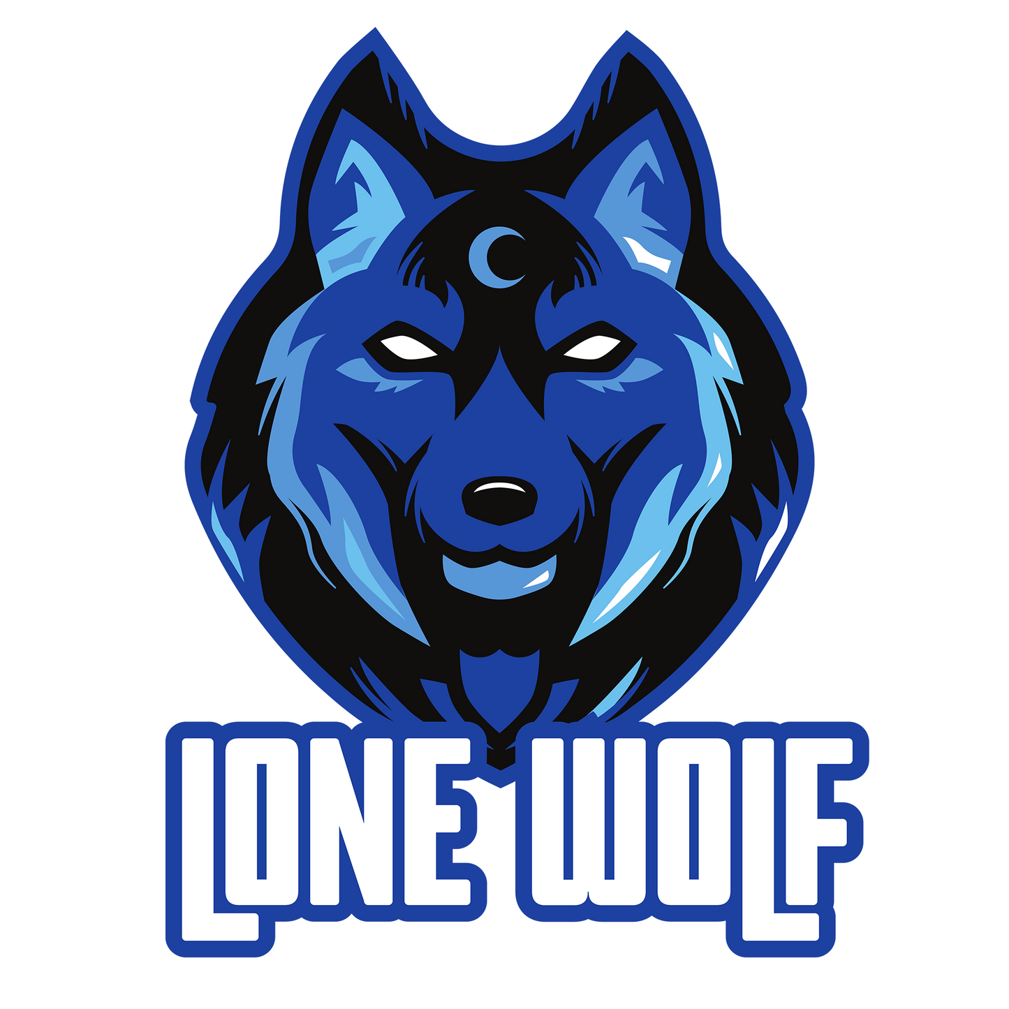 Navy Hoodie Sweatshirt | Lone Wolf Unisex