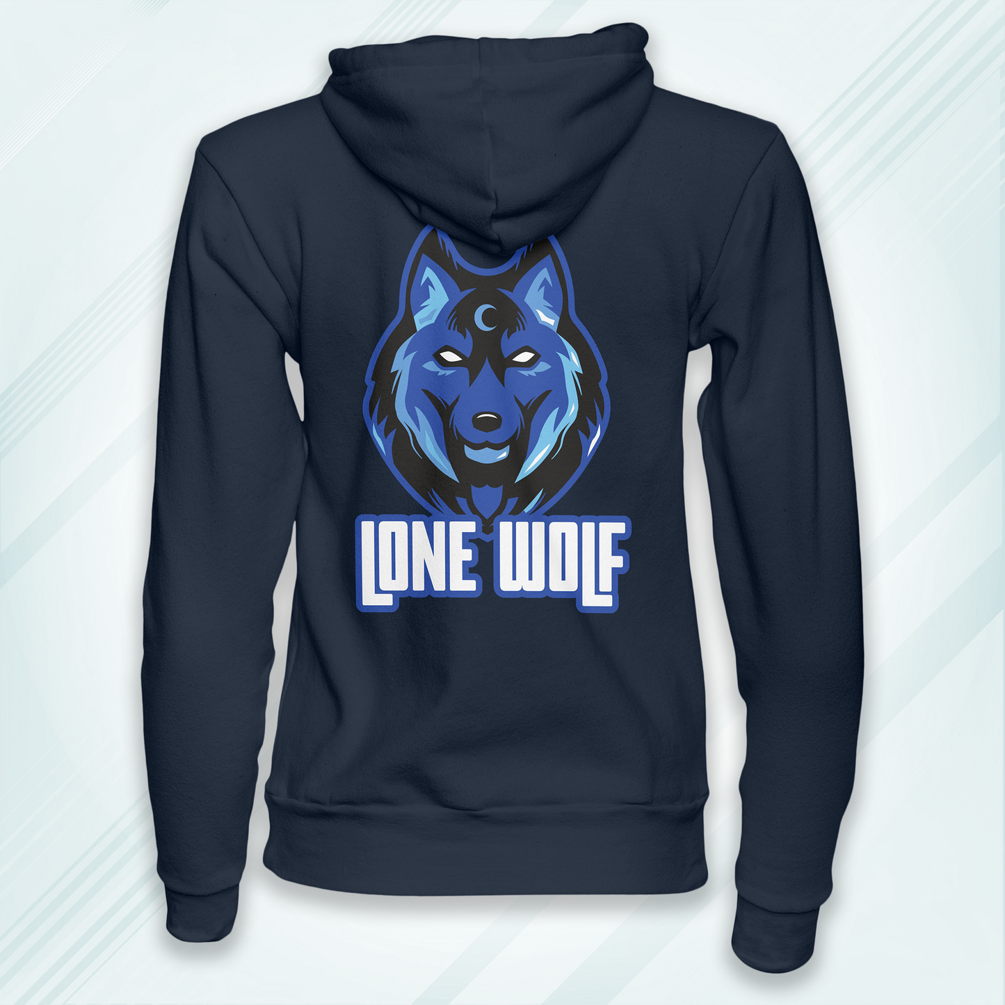 Navy Hoodie Sweatshirt | Lone Wolf Unisex