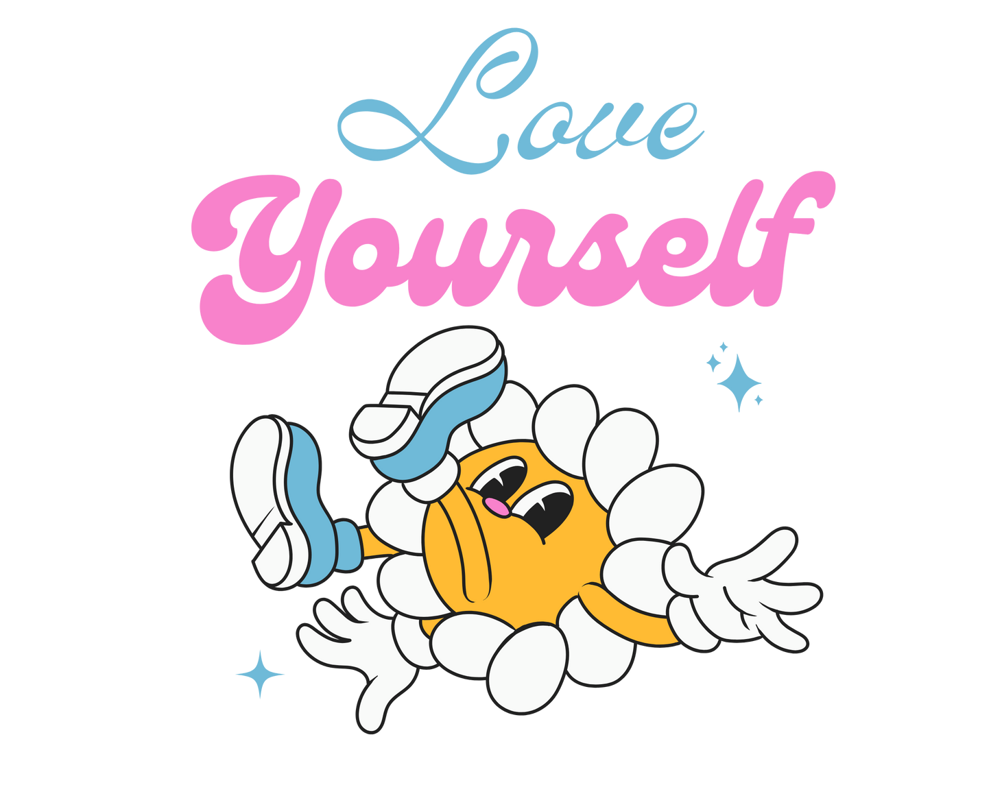 White Hoodie Sweatshirt | Love Yourself Unisex