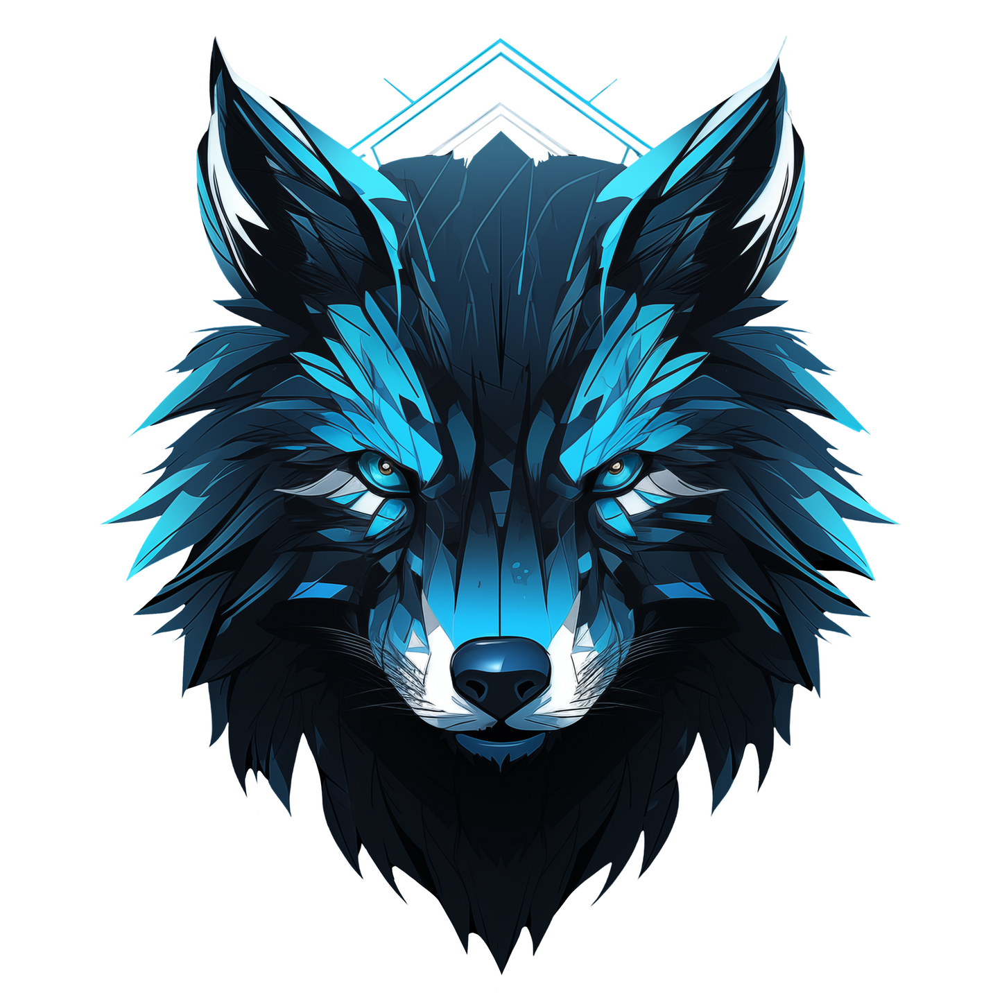 Black Hoodie Sweatshirt | Neon Wolf Unisex