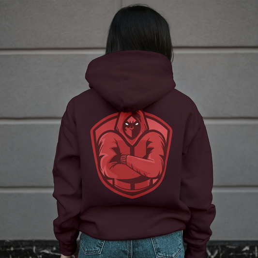 Maroon Hoodie Sweatshirt | Ninja Unisex