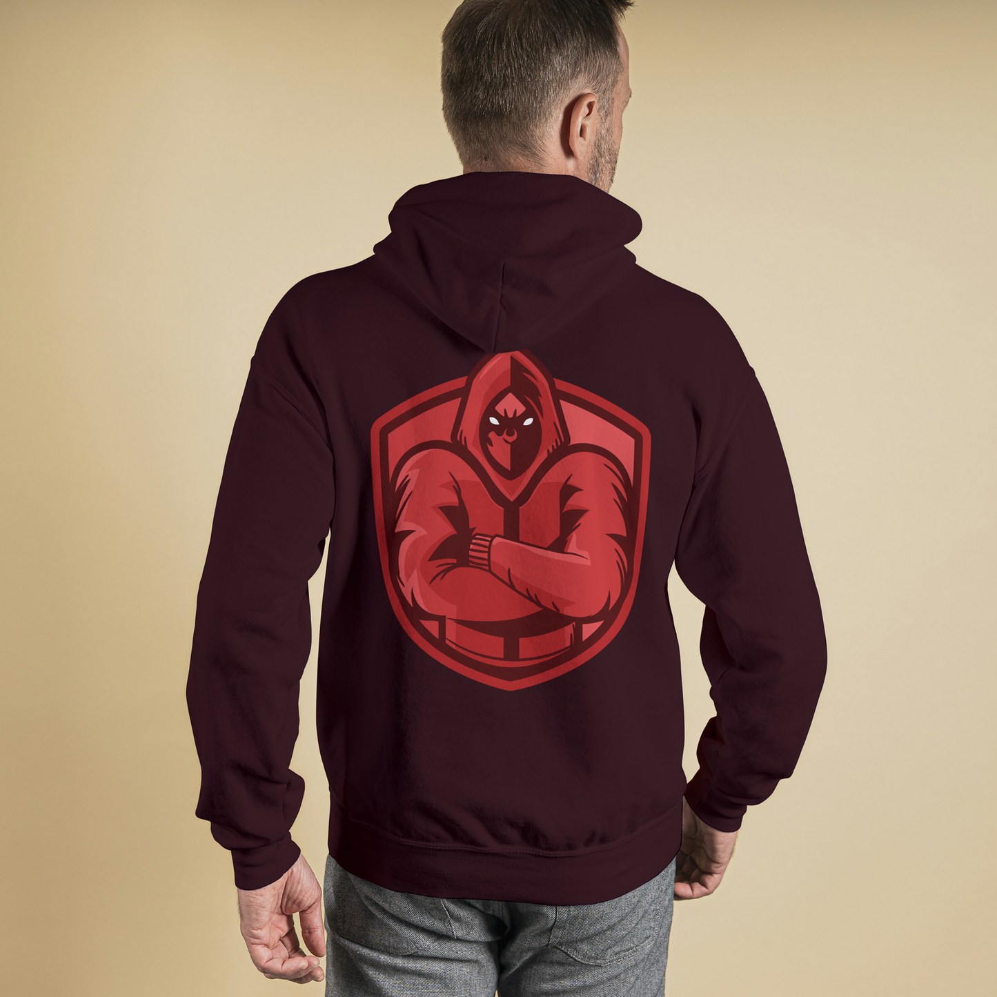 Maroon Hoodie Sweatshirt | Ninja Unisex