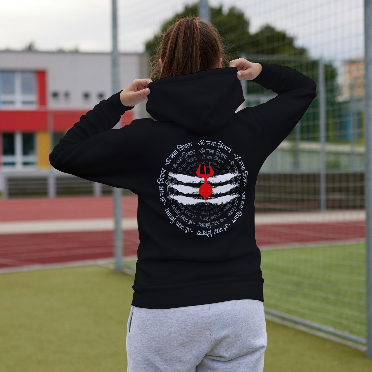 Black Hoodie Sweatshirt | Om Namah Shivay Unisex