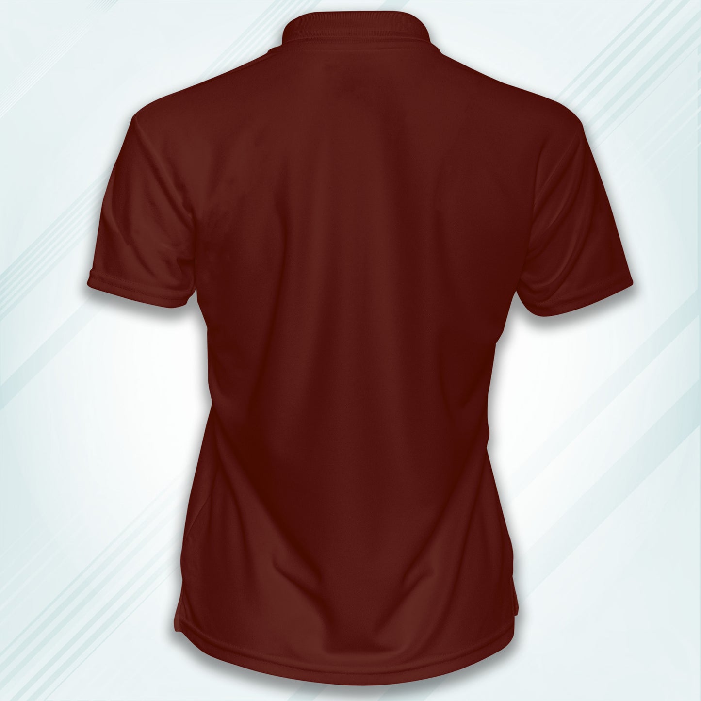 Brick Red Men's Solid Regular Fit Polo