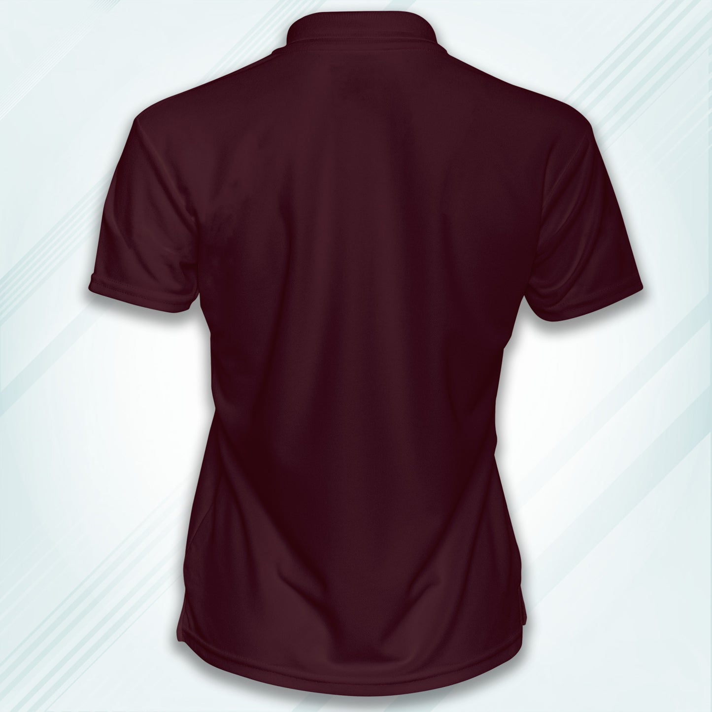 Maroon Men's Solid Regular Fit Polo