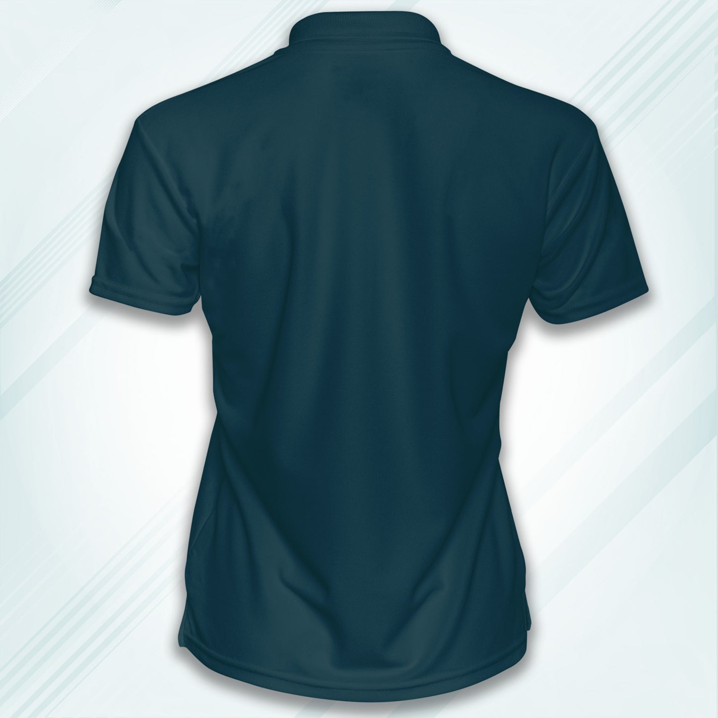 Petrol Blue Men's Solid Regular Fit Polo