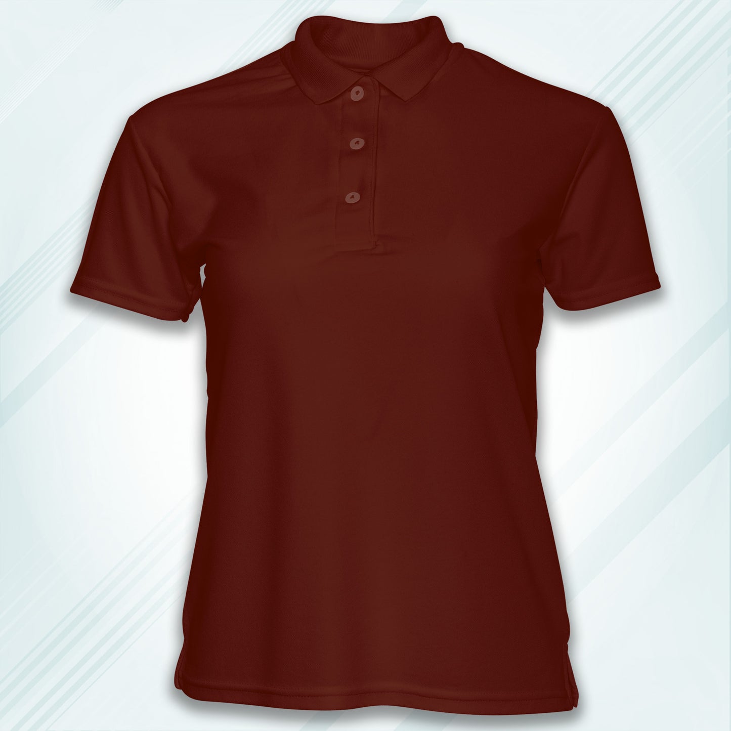 Brick Red Men's Solid Regular Fit Polo