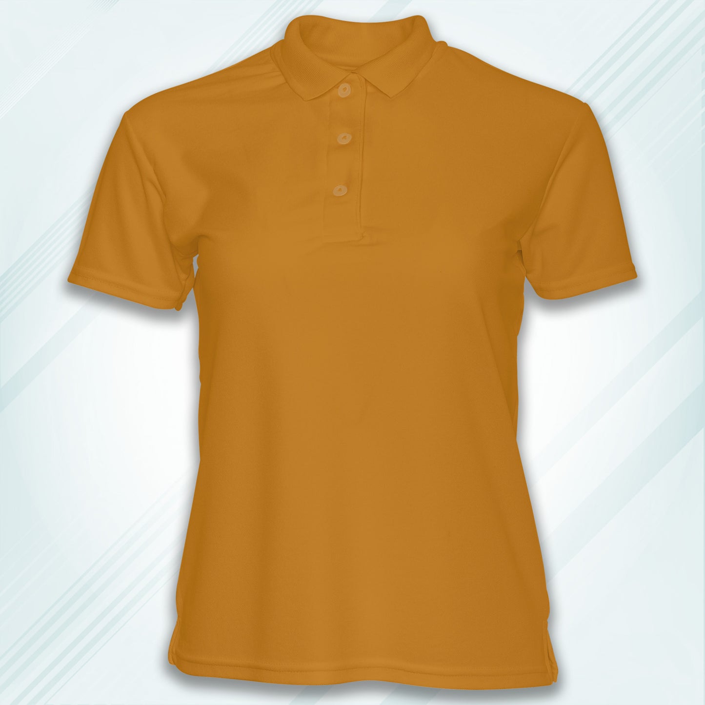 Mustard Yellow Men's Solid Regular Fit Polo
