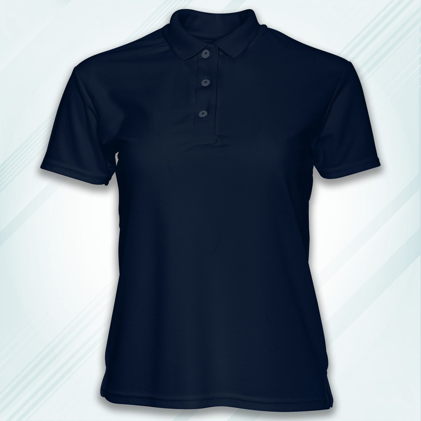 Navy Men's Solid Regular Fit Polo