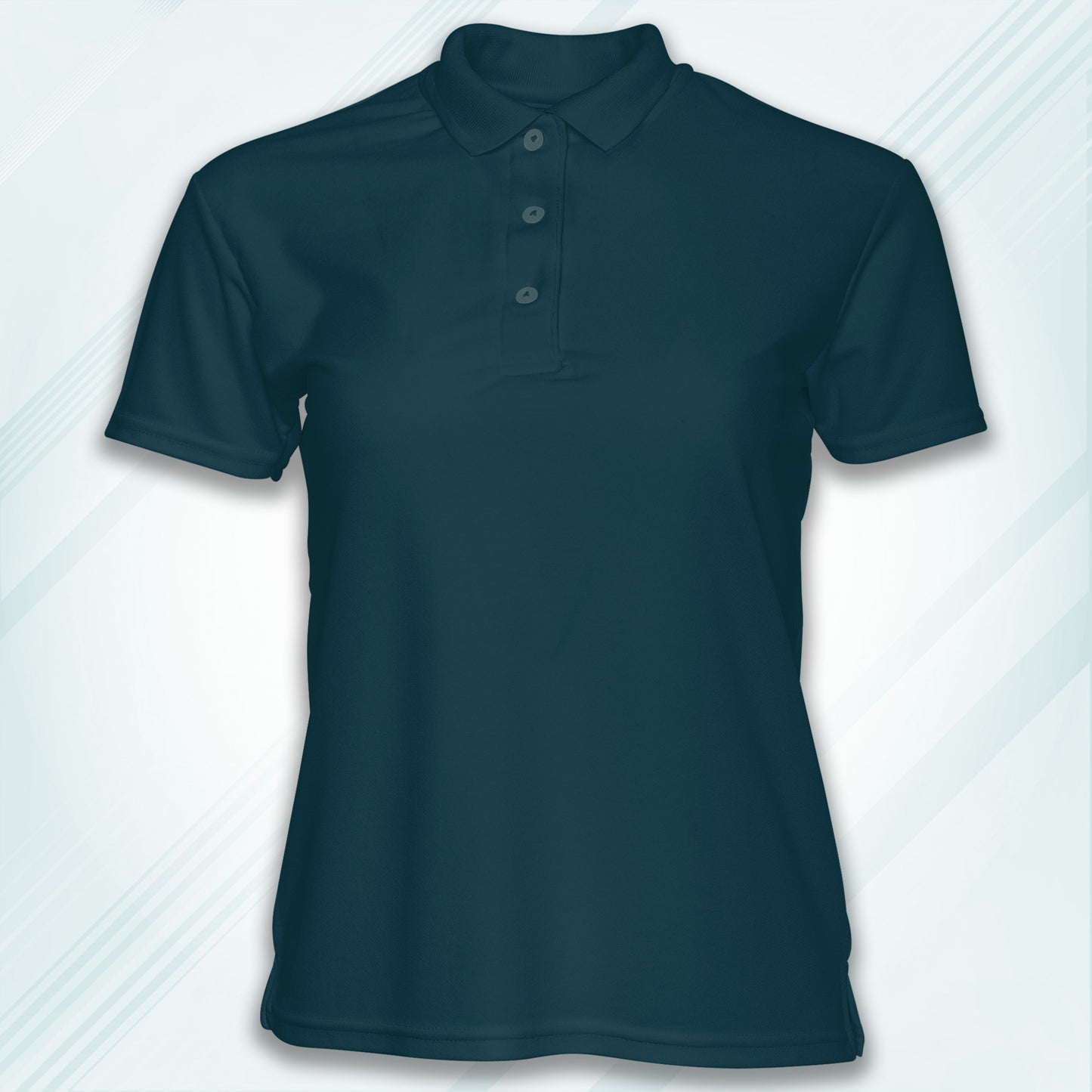 Petrol Blue Men's Solid Regular Fit Polo