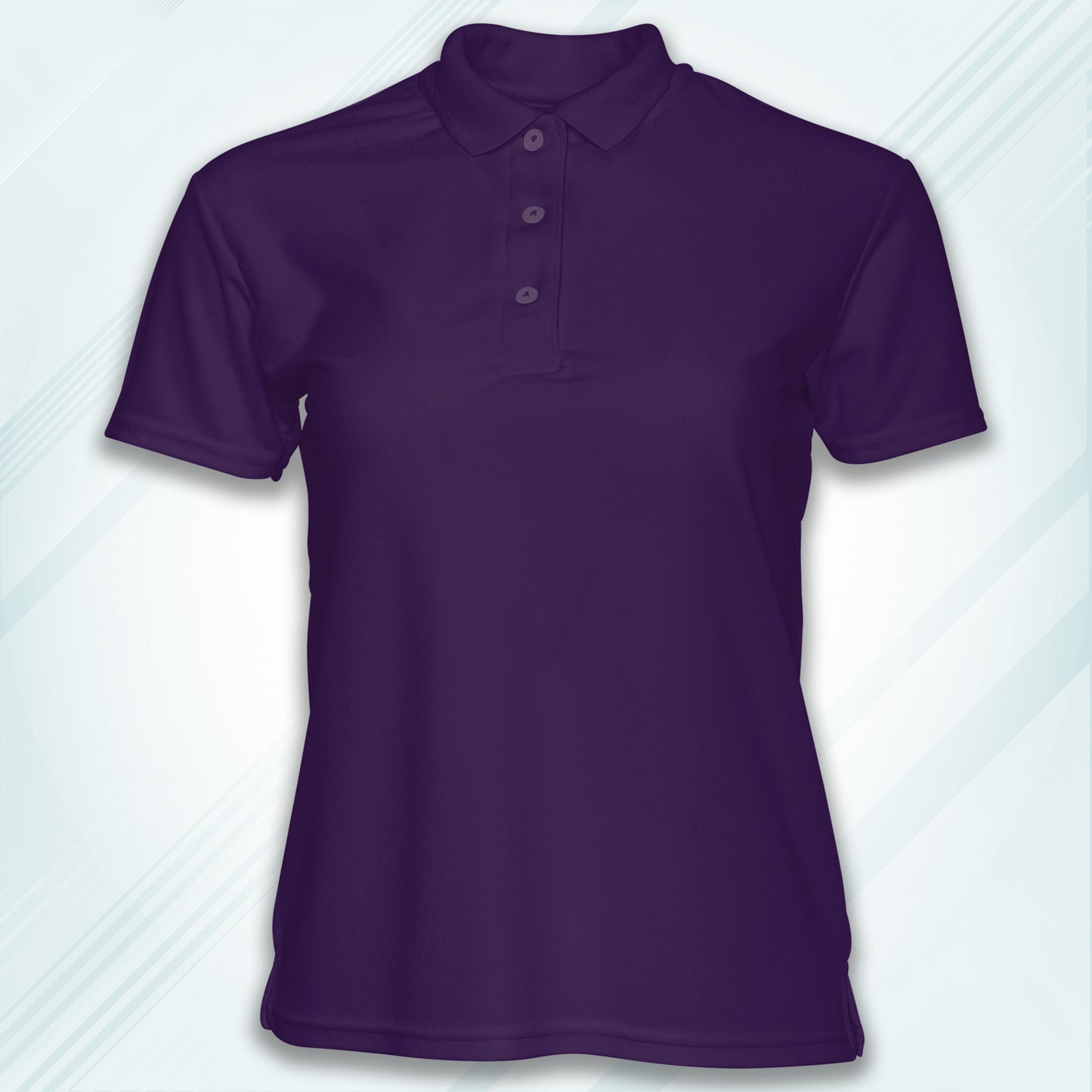 Purple Men's Solid Regular Fit Polo