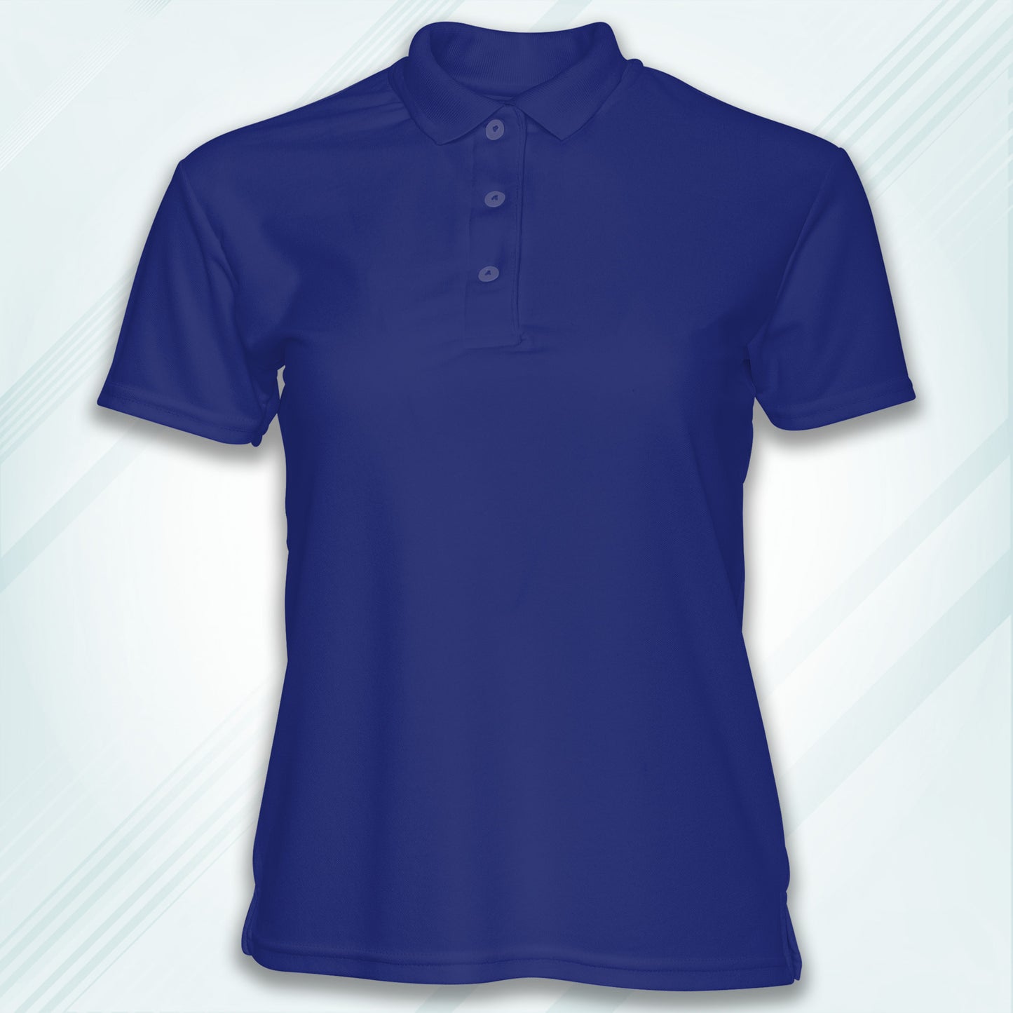 Royal Blue Men's Solid Regular Fit Polo