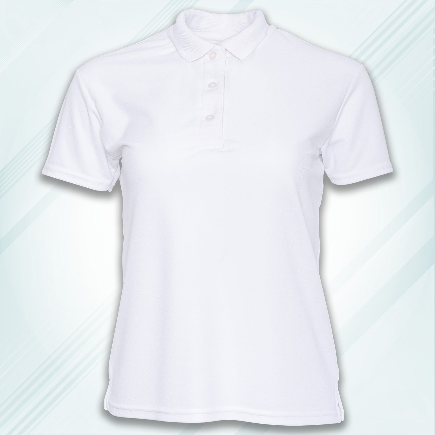 White Men's Solid Regular Fit Polo