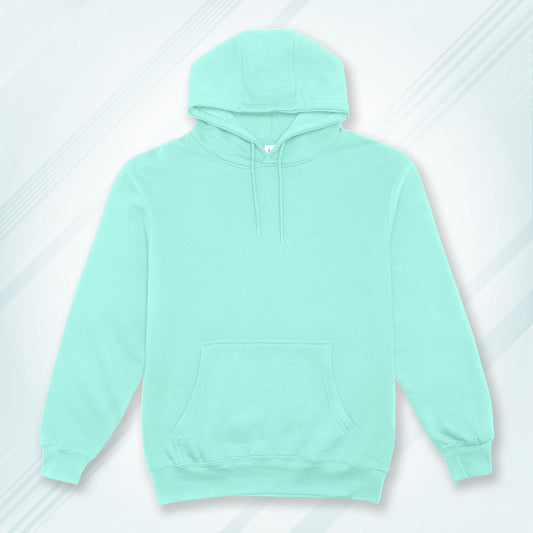 Mint Solid Hooded Sweatshirt | Hoodies