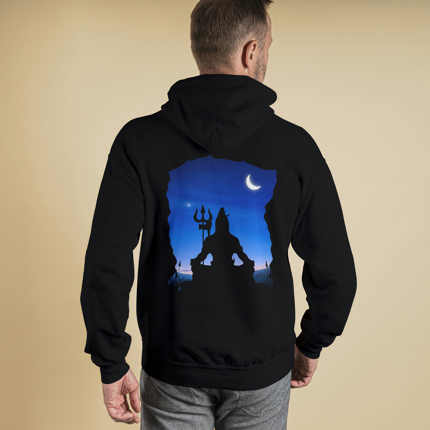 Black Hoodie Sweatshirt | Shivaay Unisex