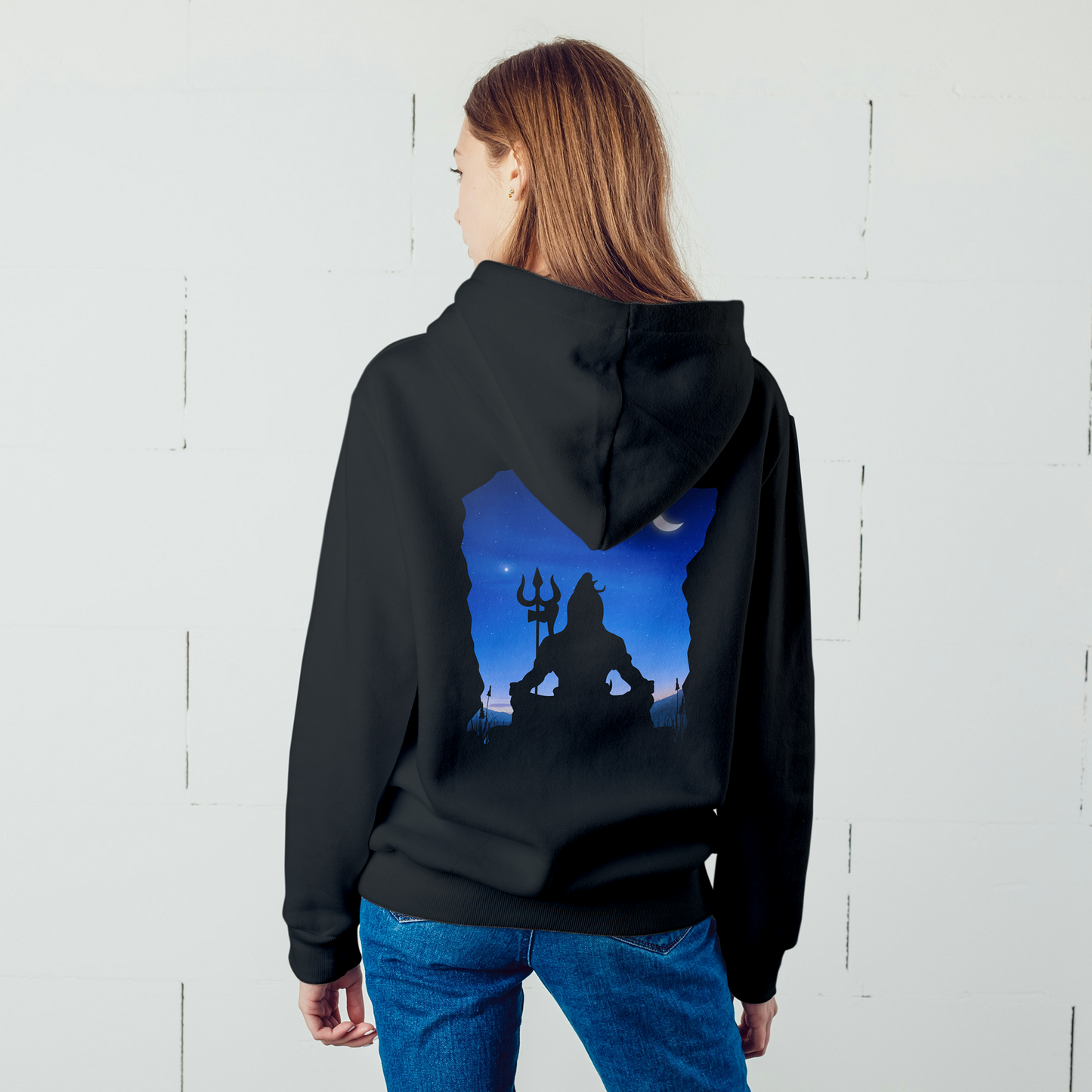 Black Hoodie Sweatshirt | Shivaay Unisex