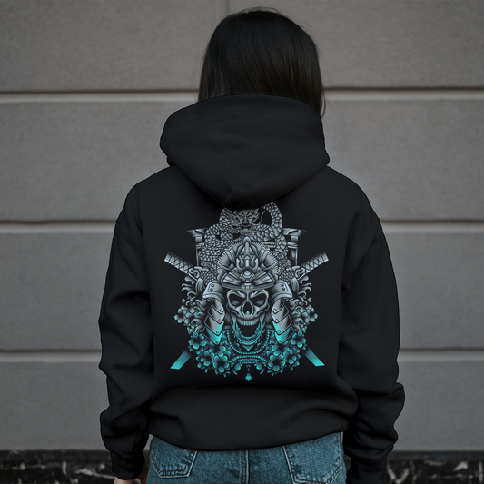 Black Hoodie Sweatshirt | Skull Ninja Unisex