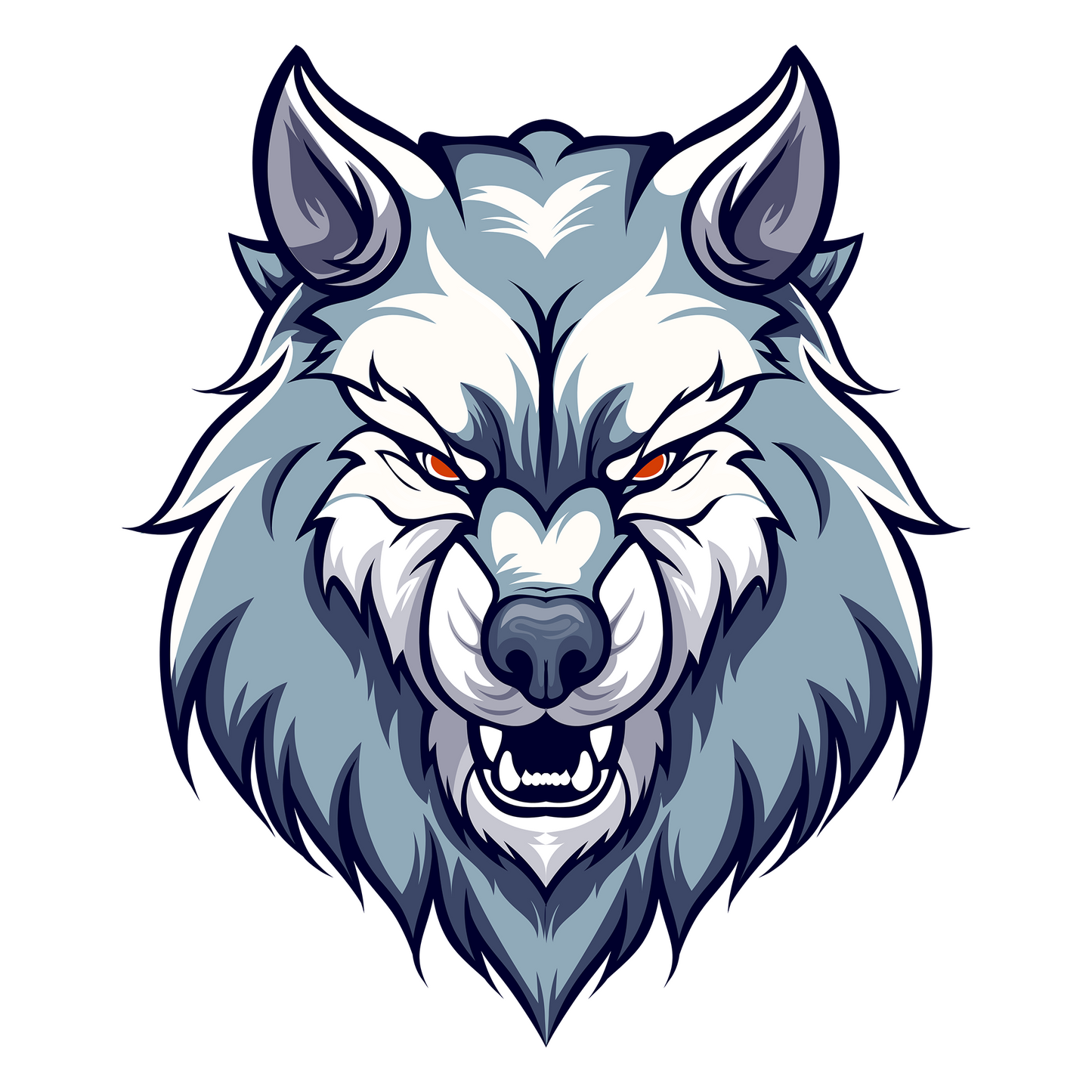 Baby Blue Hoodie Sweatshirt | Snow Wolf Unisex