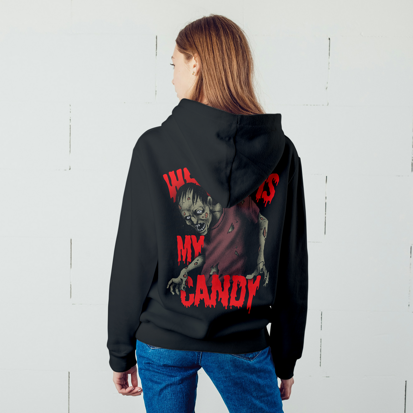 Black Hoodie Sweatshirt | Where is my Candy Unisex