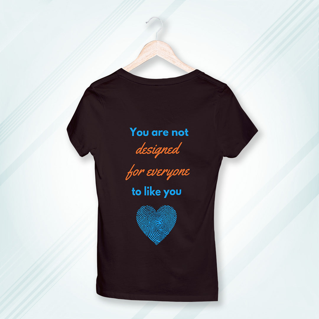 Maroon Round Neck Classic Printed Classic T-Shirt Designed for Everyone | Women