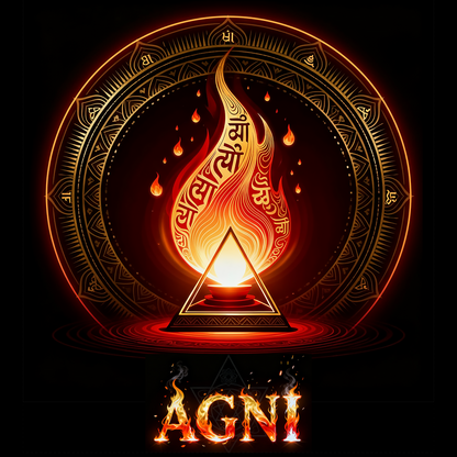 Black Hoodie Sweatshirt | Agni - Fire - Panch Mahabhuta Unisex