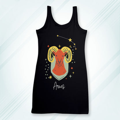 Black Regular Fit Tank Top Aries Horoscope | Women