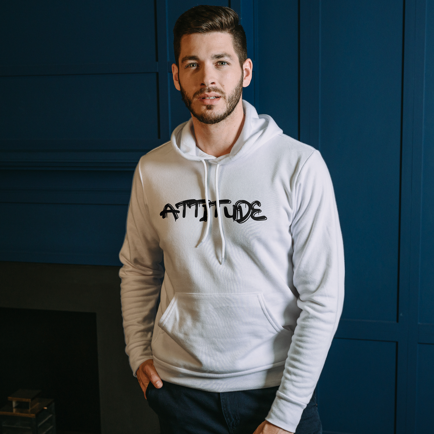 White Hoodie Sweatshirt | Attitude Unisex