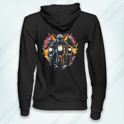 Black Hoodie Sweatshirt | Bikers Unisex
