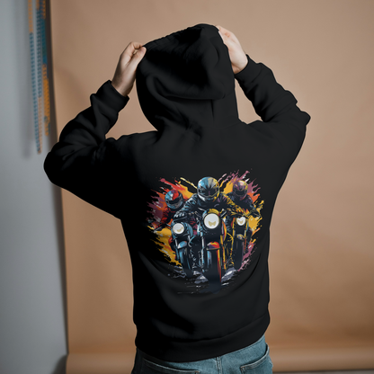 Black Hoodie Sweatshirt | Bikers Unisex
