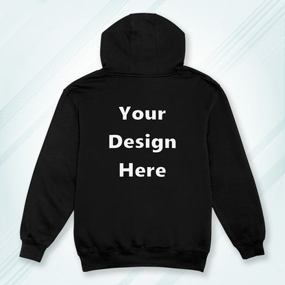Black Back Customized Hoodie Sweatshirt | Unisex