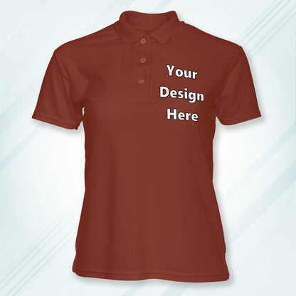 Brick Red Customized Polo T-Shirt Front Pocket Design Regular Fit | Men