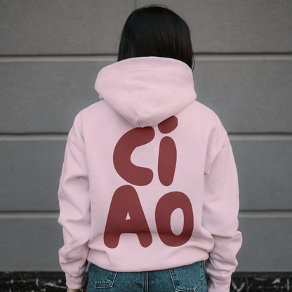 Light Pink Hoodie Sweatshirt | CIAO Unisex