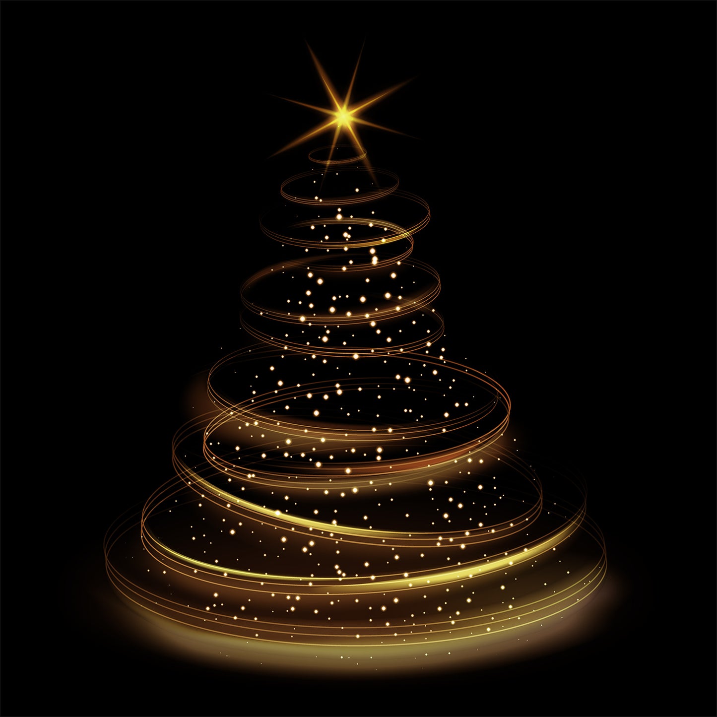 Christmas Tree Sparkle Cotton Round Neck Half Sleeve Crop Top | Women