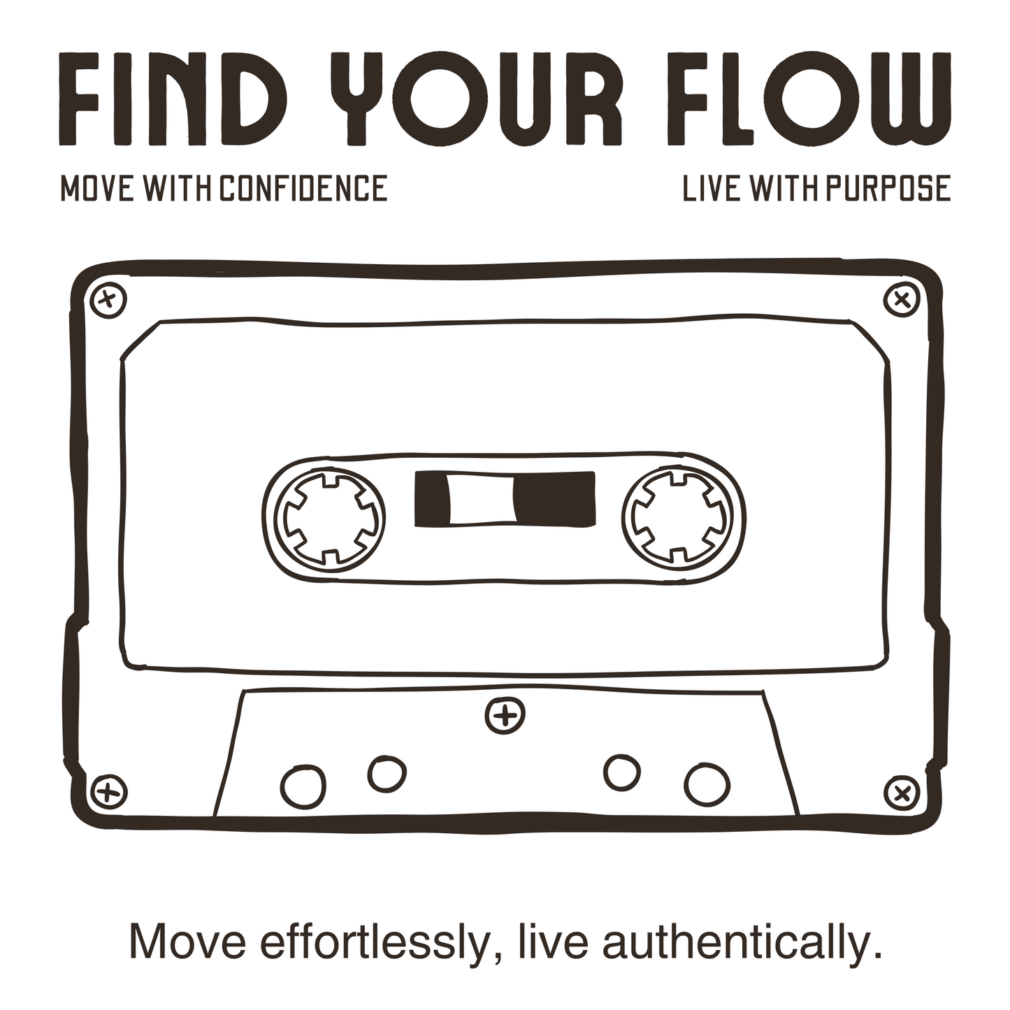 White Hoodie Sweatshirt | Find your Flow Unisex