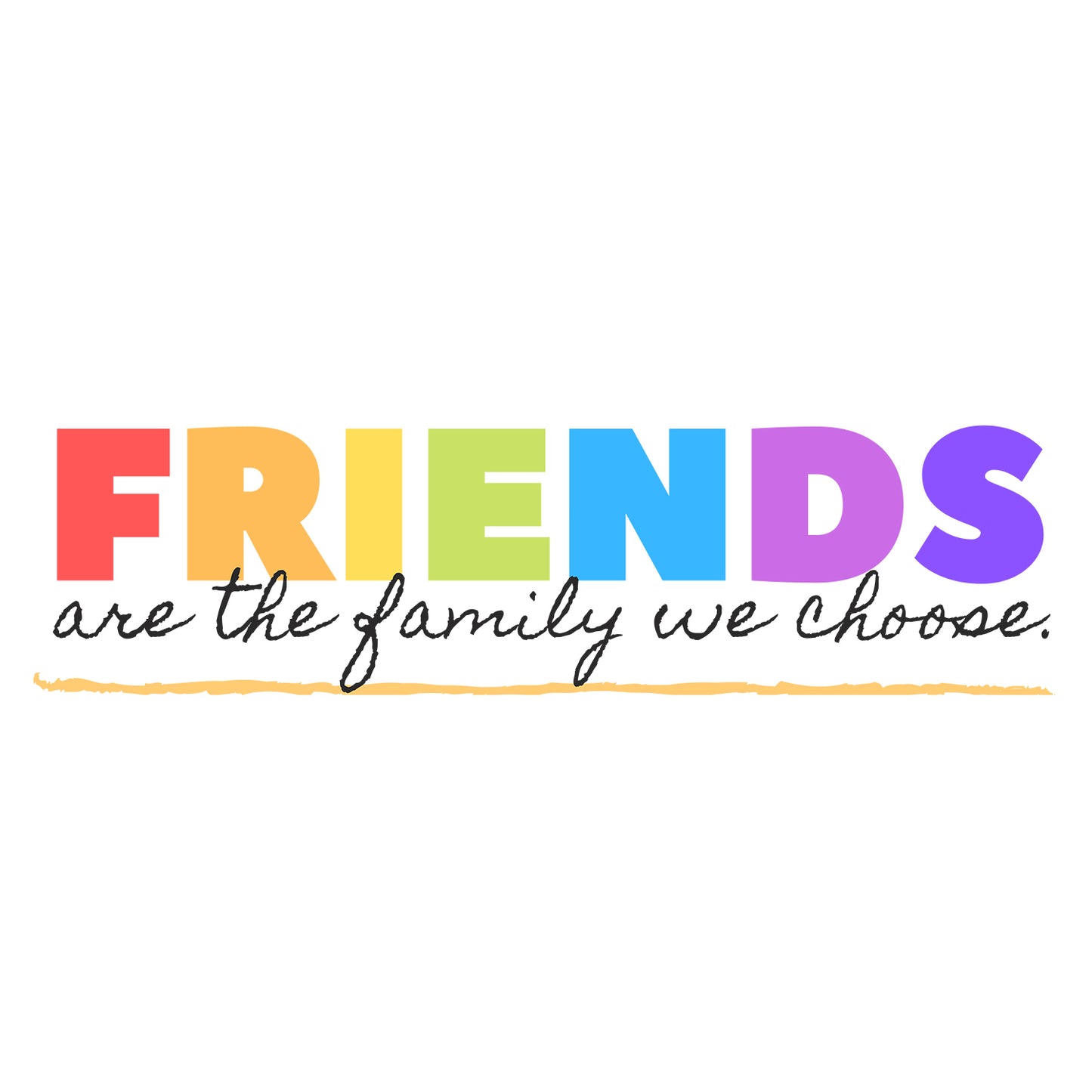 Friends are the Family we Choose Cotton Round Neck Half Sleeve Crop Top | Women