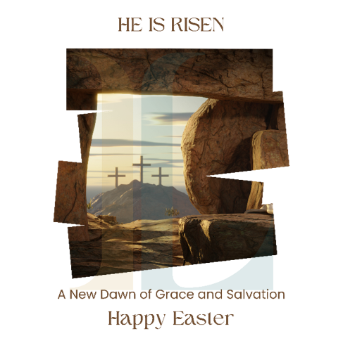 He is Risen Happy Easter Jesus