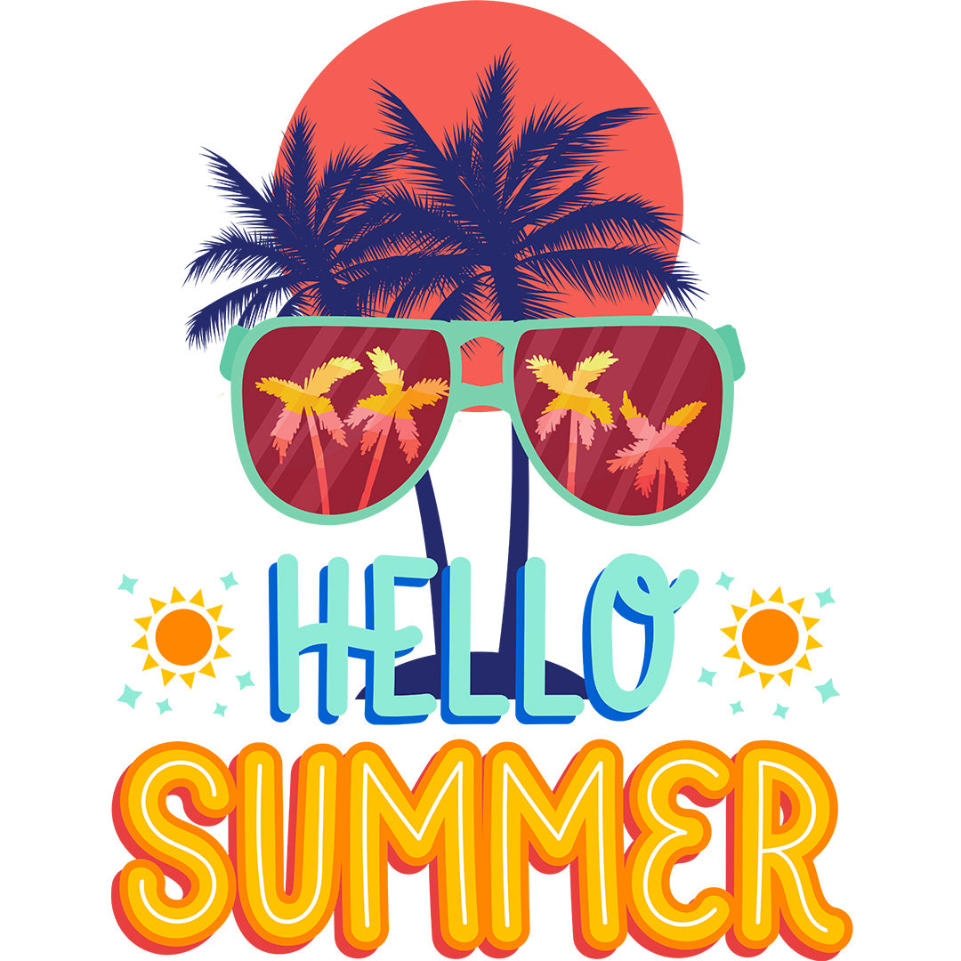 White Regular Fit Tank Top Hello Summer | Women